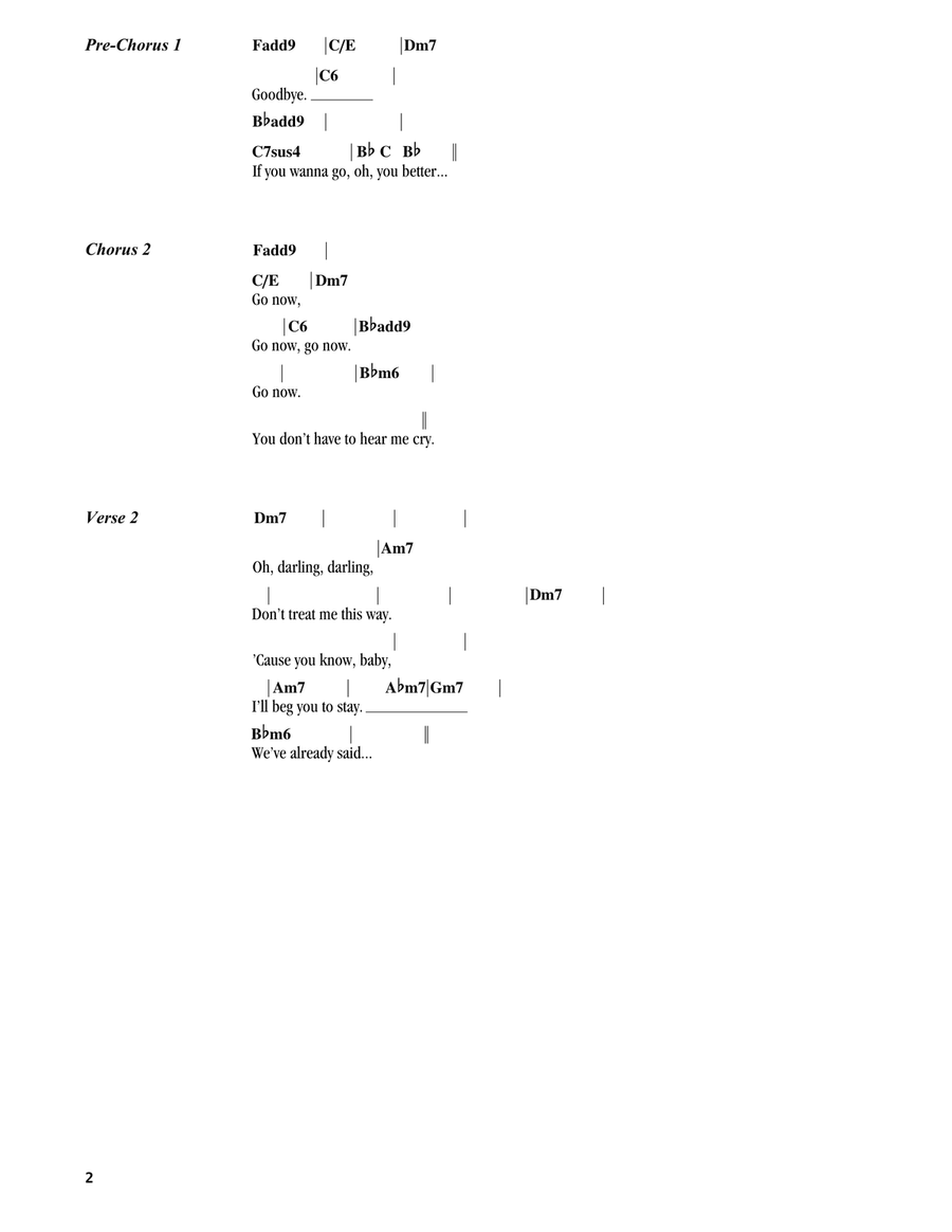 Go Now (feat. Michael McDonald) Ukulele scores gallery preview page 2