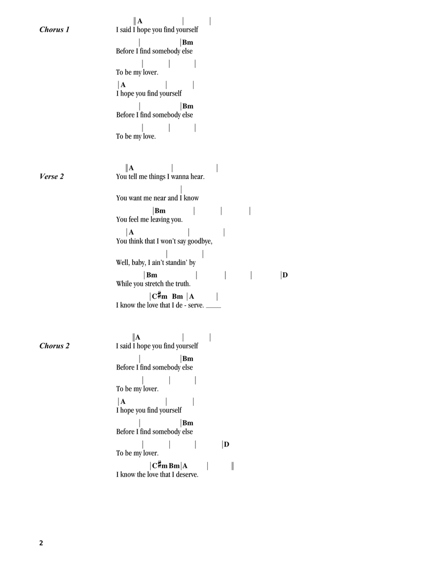 Find Yourself (feat. Lukas Nelson) Ukulele scores gallery preview page 2