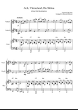 Ach, Värmeland, Du Sköna (Dear Old Stockholm) (for violin duet and piano accompaniment)