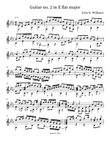 Guitar no. 2 in E flat major