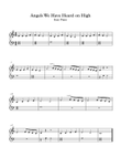 Angels We Have Heard on High Easy Piano