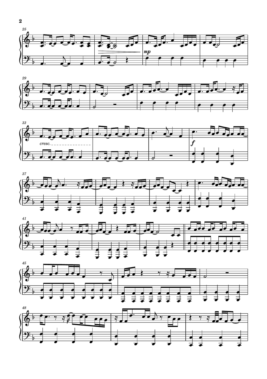 Easy On Me Easy On Me Easy Piano scores gallery preview page 2