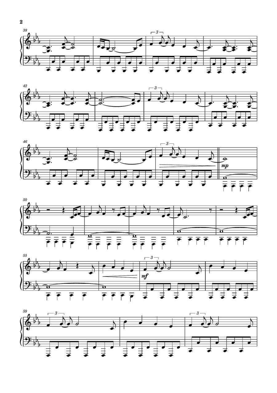 Moth To A Flame Easy Piano scores gallery preview page 2