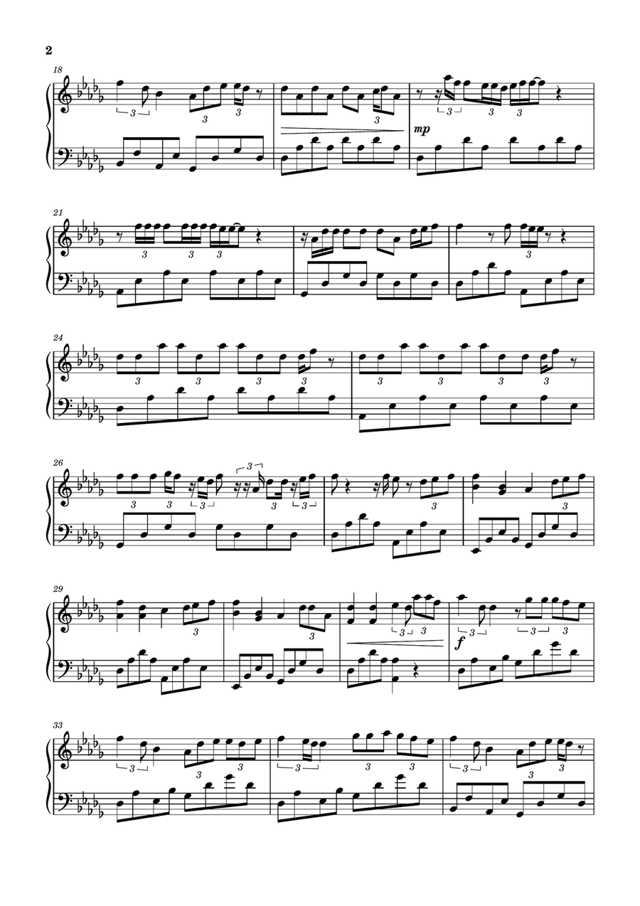 Love In Slow Motion Love In Slow Motion Easy Piano scores gallery preview page 2