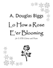 Lo How a Rose E'er Blooming for SATB Chorus and Piano