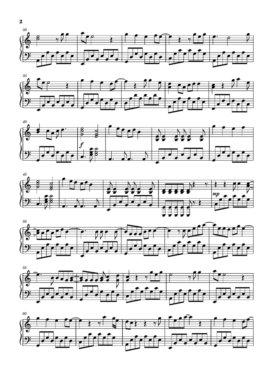 Save Your Tears Save Your Tears Easy Piano scores gallery preview page 2