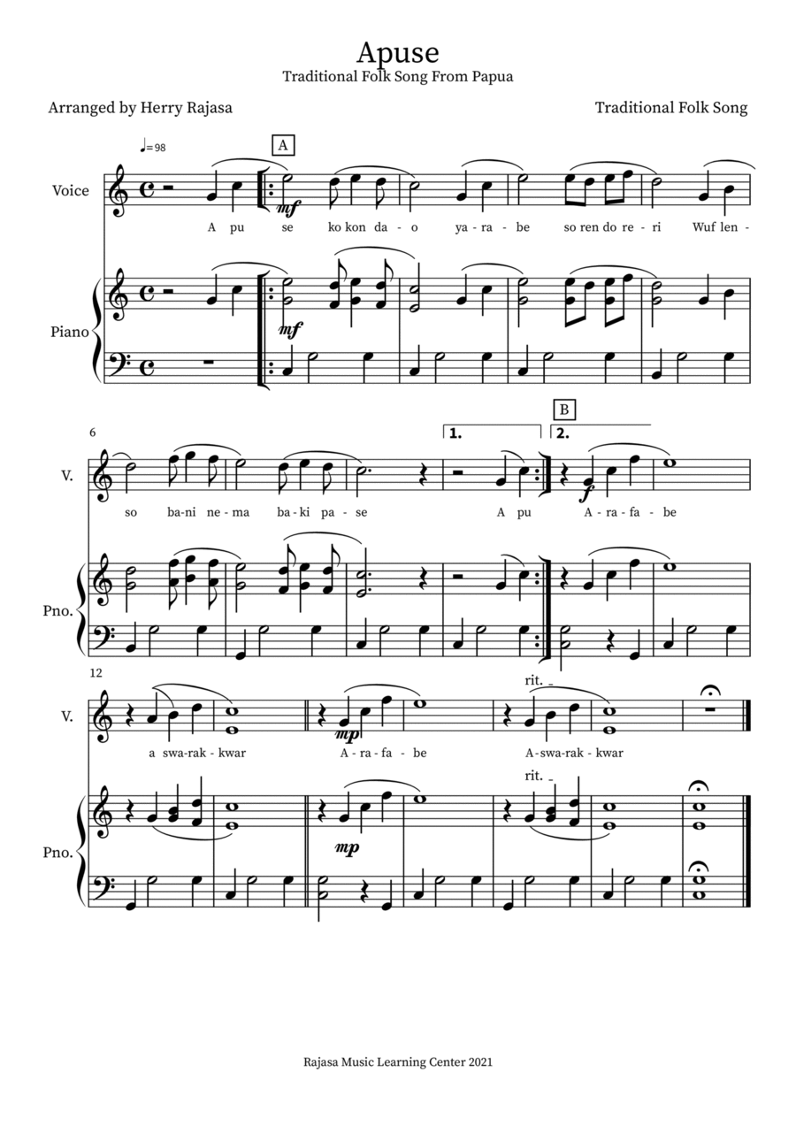 Apuse Voice scores gallery preview page 1