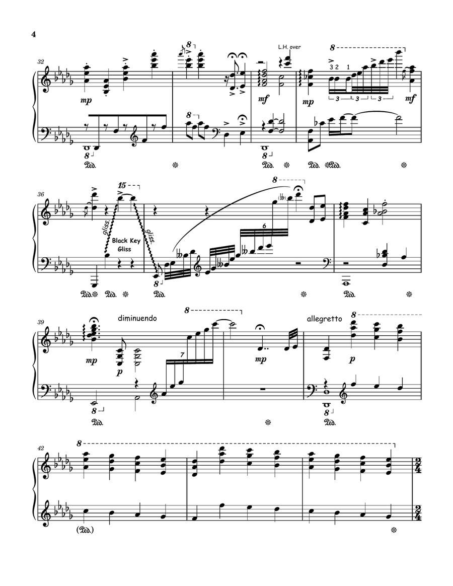 White Christmas Piano Solo scores gallery preview page 4