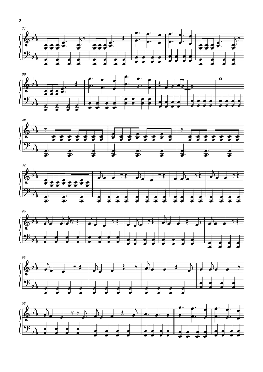 Peacemaker Peacemaker Easy Piano scores gallery preview page 2