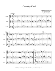 Coventry Carol for String Trio