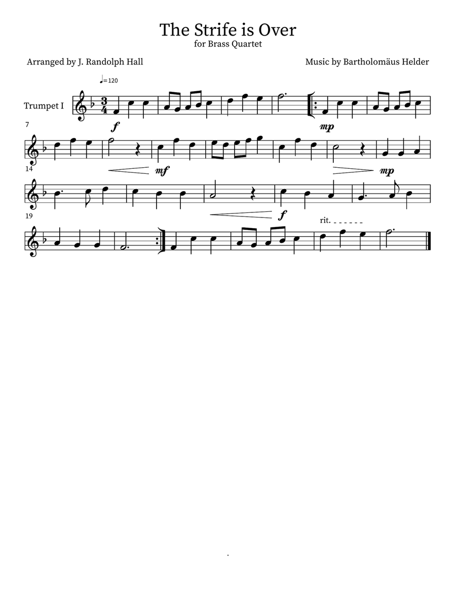 The Strife is Over The Strife is Over Small Ensemble scores gallery preview page 3