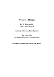 Away in a Manger (beginner piano)