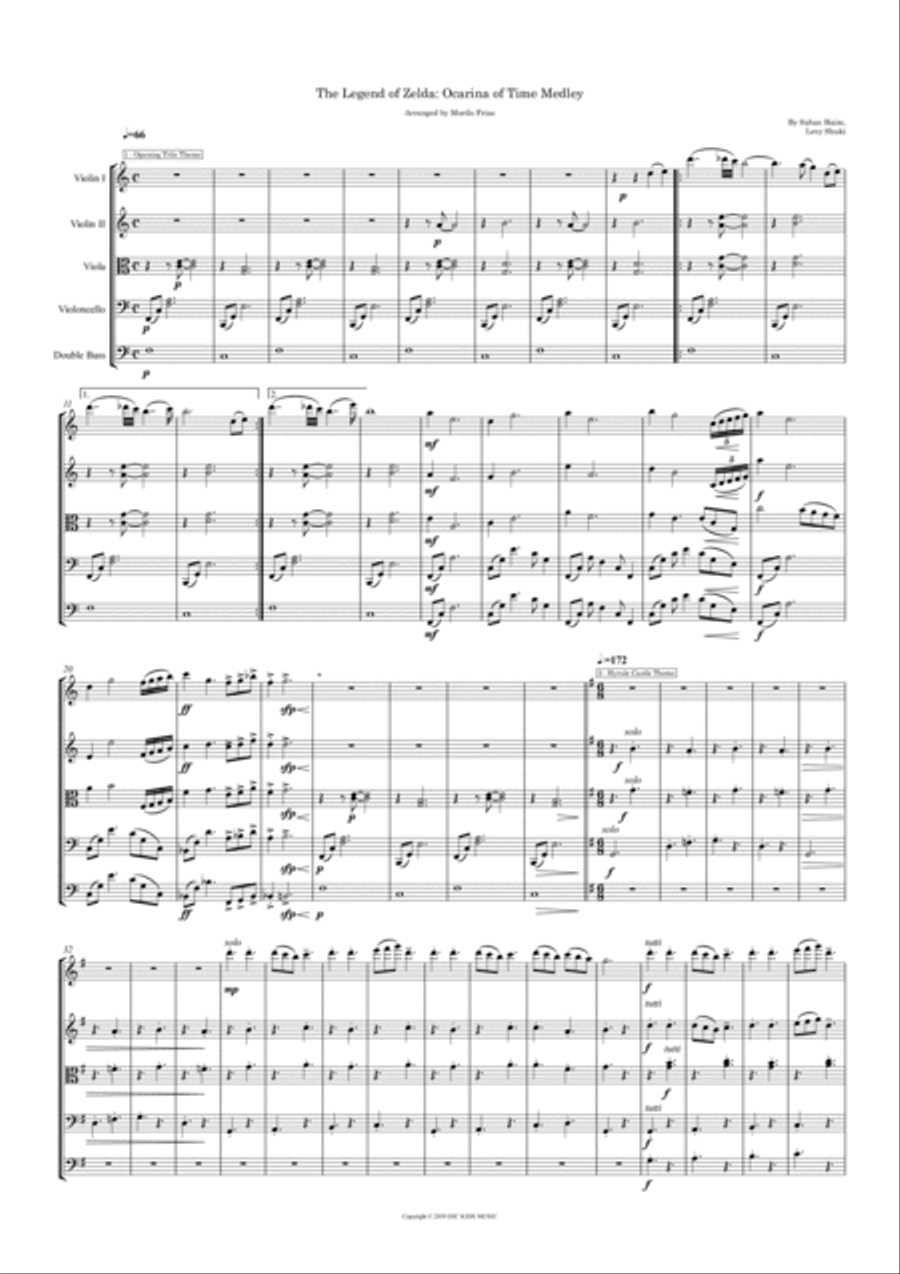 The Legend Of Zelda String Orchestra scores gallery preview page 2