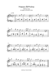 Happy Birthday - Easy Piano