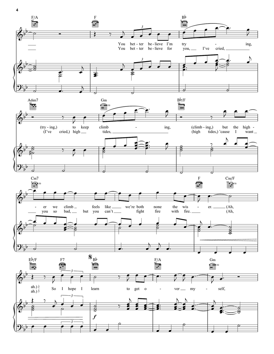 I Drink Wine I Drink Wine Piano, Vocal, Guitar scores gallery preview page 4