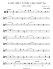 Greensleeves (What Child Is This?) for Viola Solo