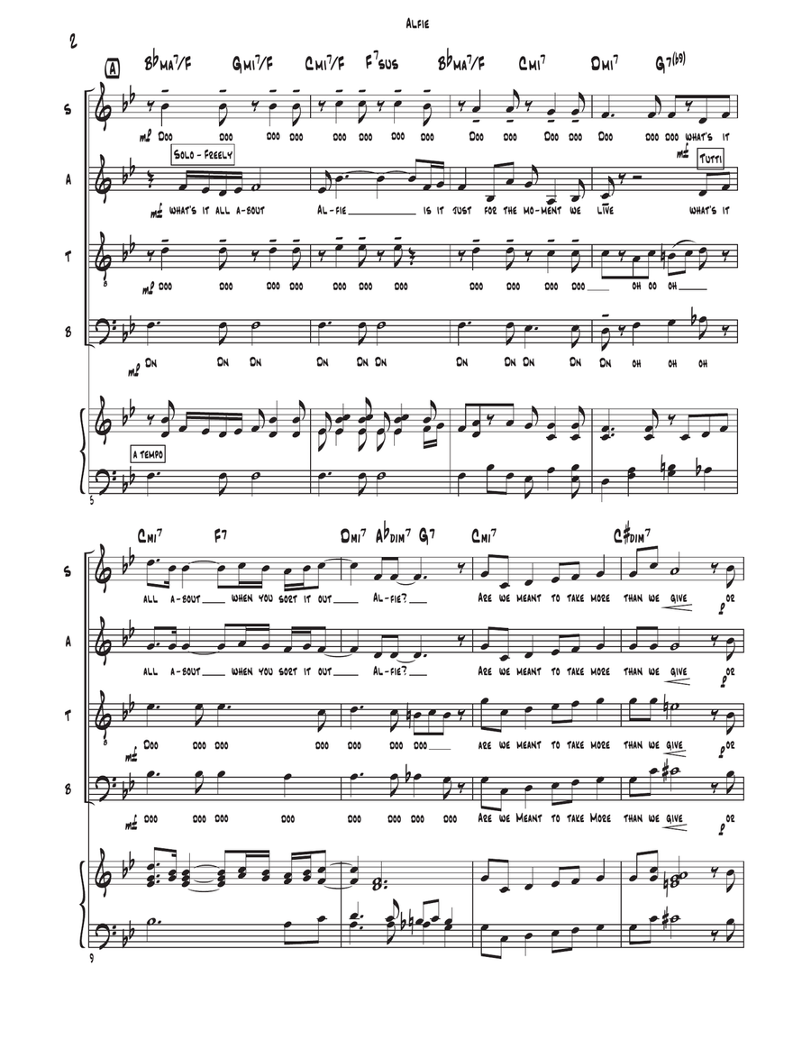 Alfie 4-Part scores gallery preview page 2