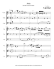 Aria from the Goldberg Variations for String Trio