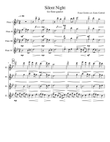 Silent Night for Flute Quartet