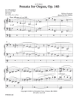 Sonata for Organ, Op. 165