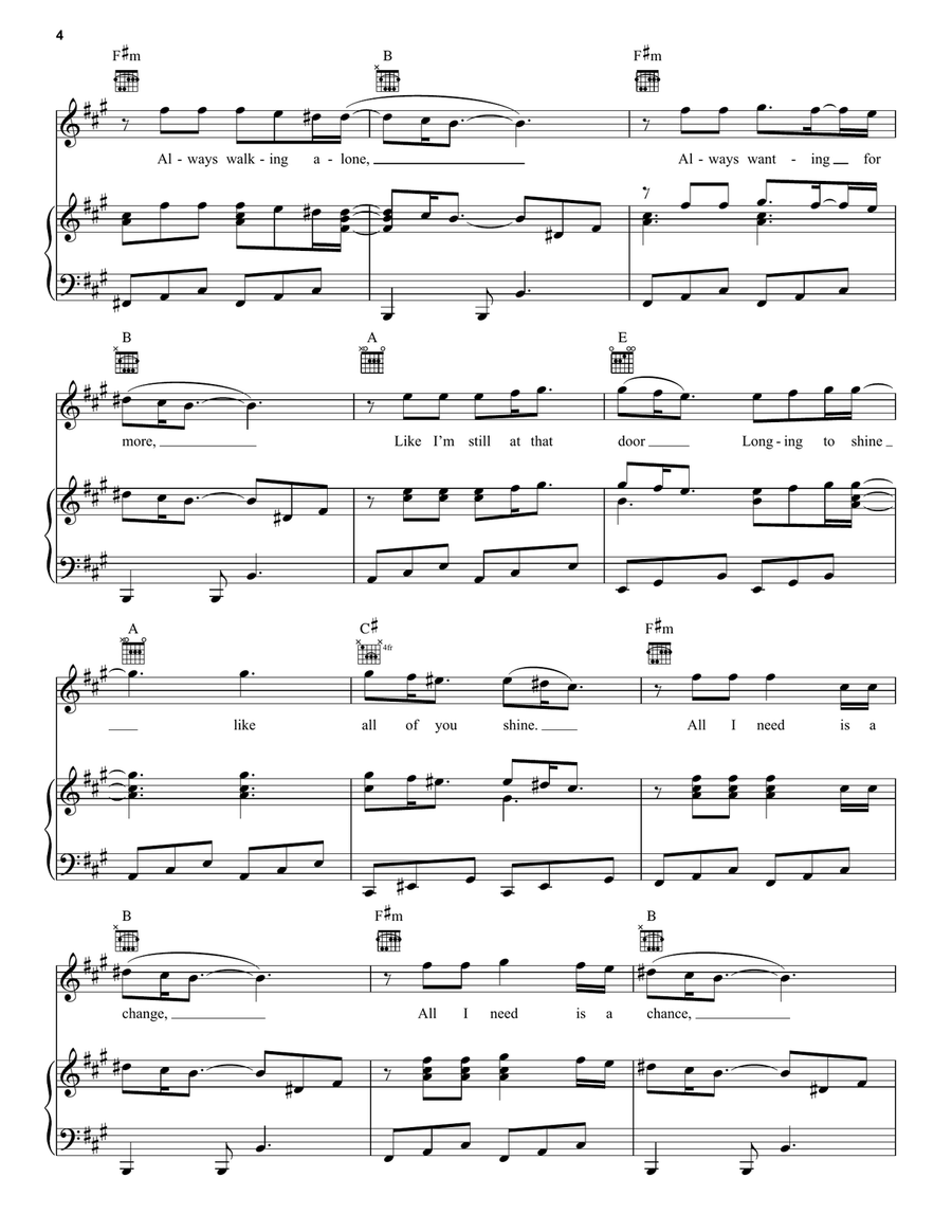 Waiting On A Miracle (from Encanto) - Piano/Vocal/Guitar Piano, Vocal, Guitar scores gallery preview page 4