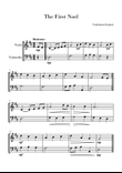 The First Noel (Easy Violin and Cello Duo)