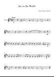 Joy to the World (Easy Violin Solo)