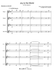 Joy to the World for Flute Quartet
