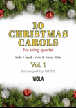 10 Christmas Carols for String Quartet, Vol. 1 - Viola