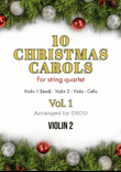 10 Christmas Carols for String Quartet, Vol. 1 - Violin 2