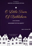 O Little Town of Bethlehem - Viola Quartet mini preview
