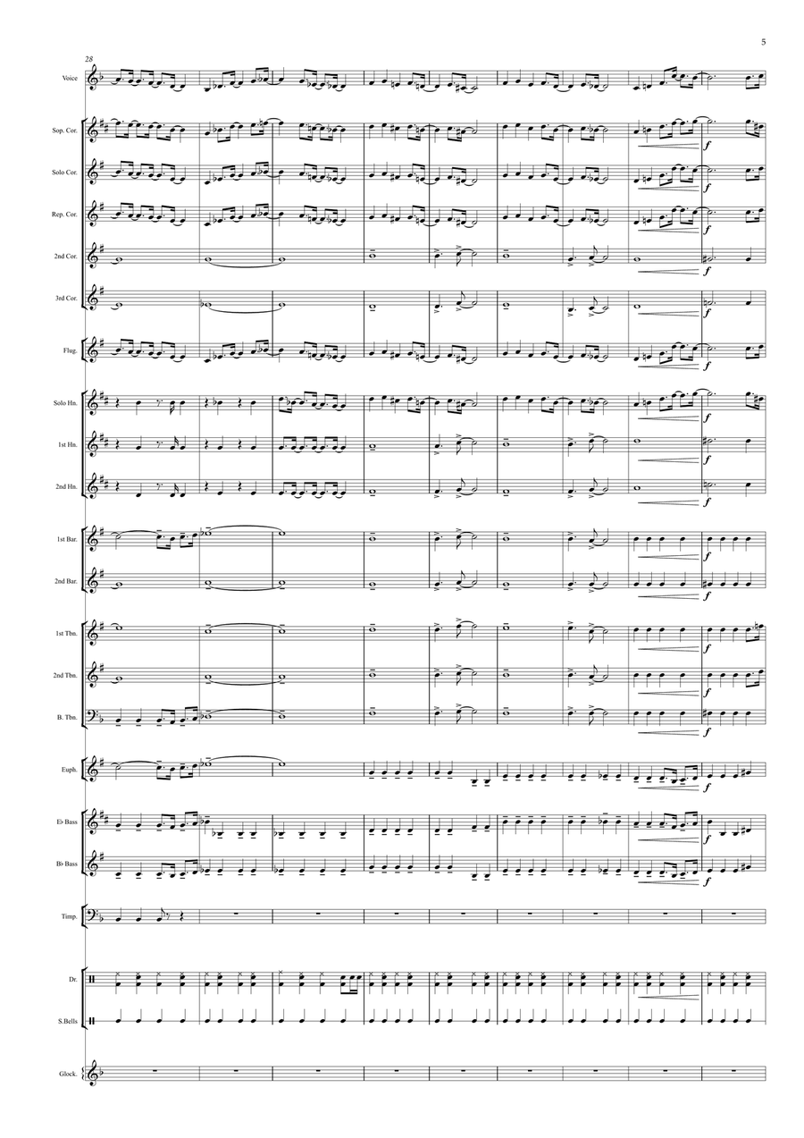 All I Want For Christmas Is You Brass Ensemble scores gallery preview page 5