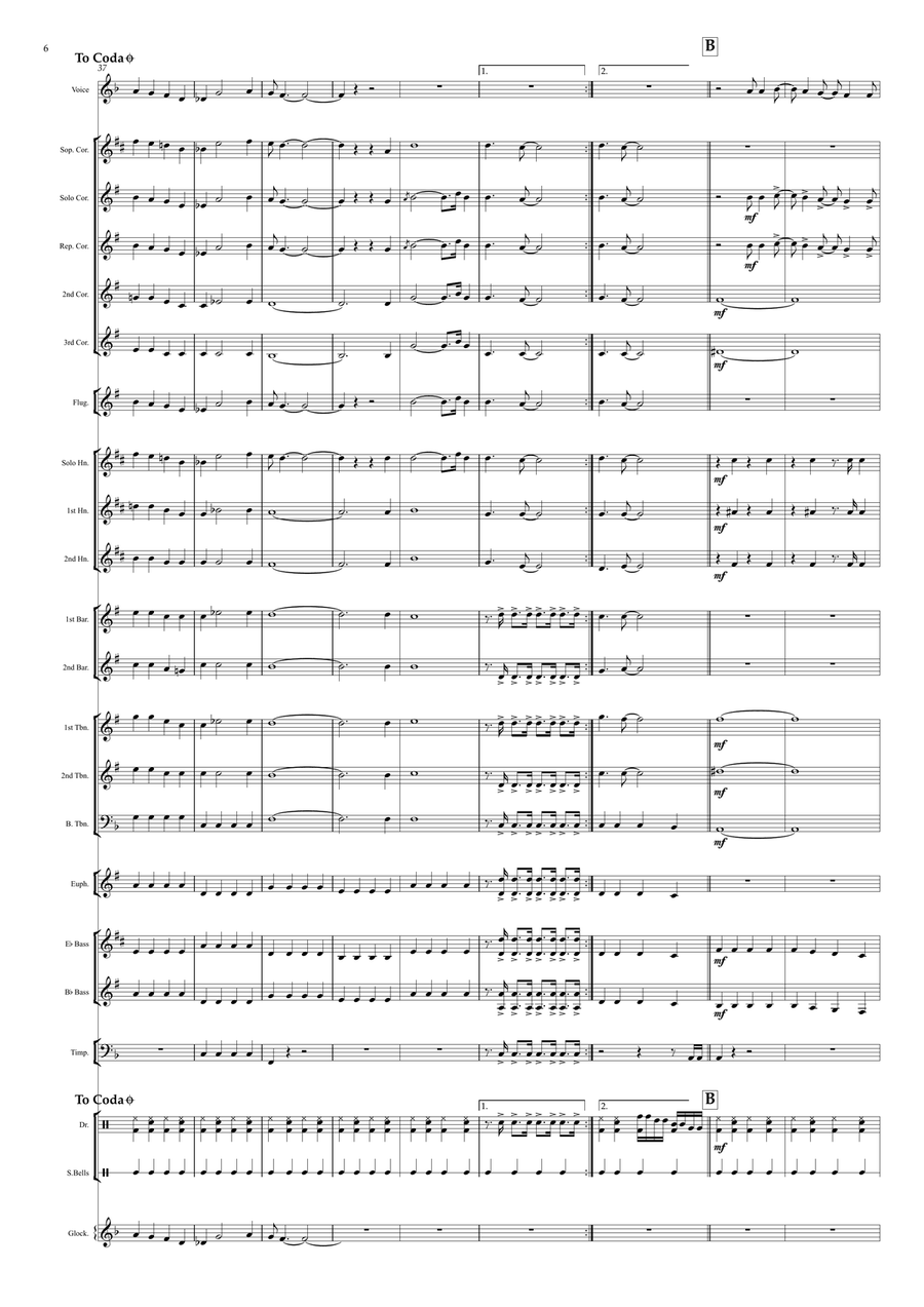 All I Want For Christmas Is You Brass Ensemble scores gallery preview page 6