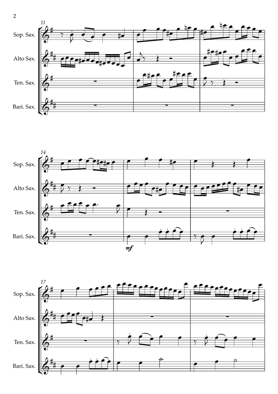 Bad Romance Small Ensemble scores gallery preview page 2