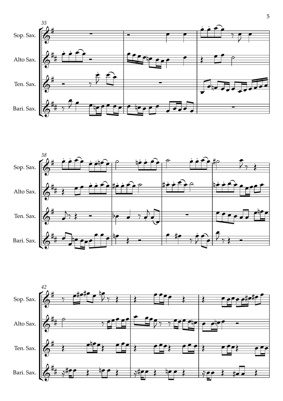 Bad Romance Small Ensemble scores gallery preview page 5