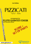 Pizzicati - Flute quintet/choir score & parts mini preview