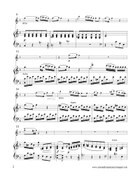 ANDANTINO from Concerto K299 arranged for flute and lever harp Flute scores gallery preview page 6