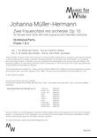 Johanna Müller-Hermann - Zwei Frauenchöre mit orchester, Op. 10 for female choir and chamber orch