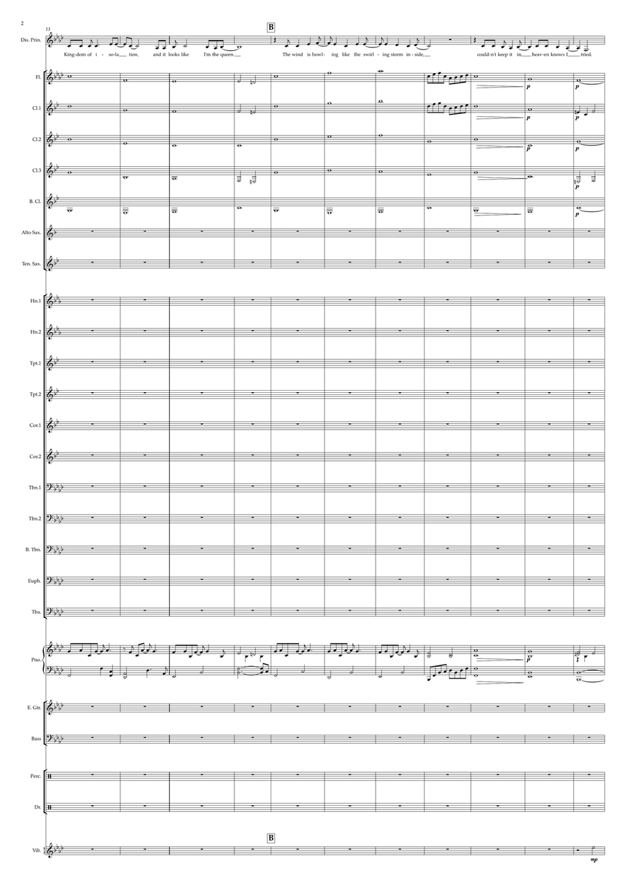 Let It Go Let It Go Concert Band scores gallery preview page 2