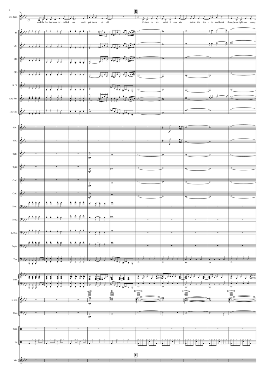 Let It Go Let It Go Concert Band scores gallery preview page 6