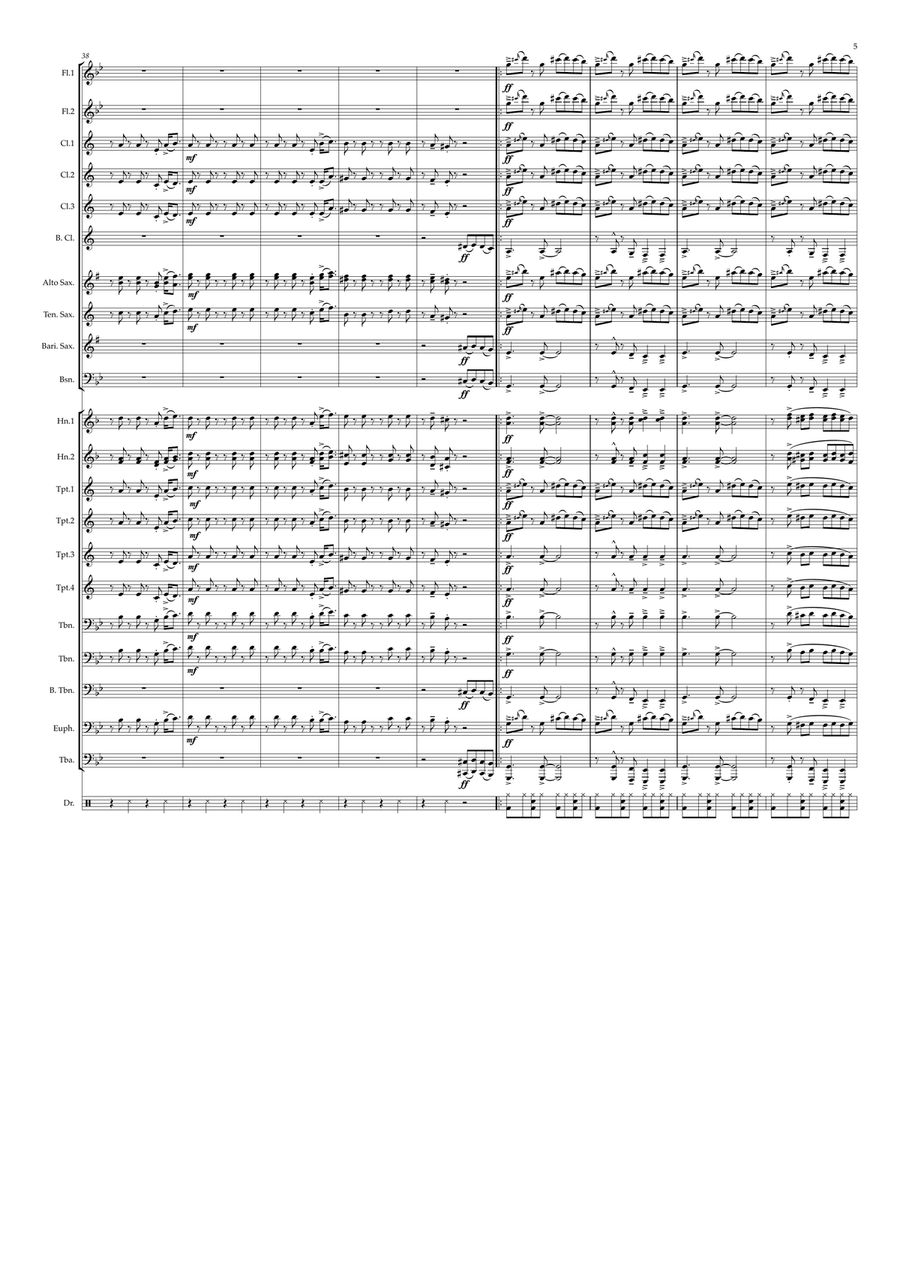 Bad Guy Bad Guy Marching Band scores gallery preview page 5