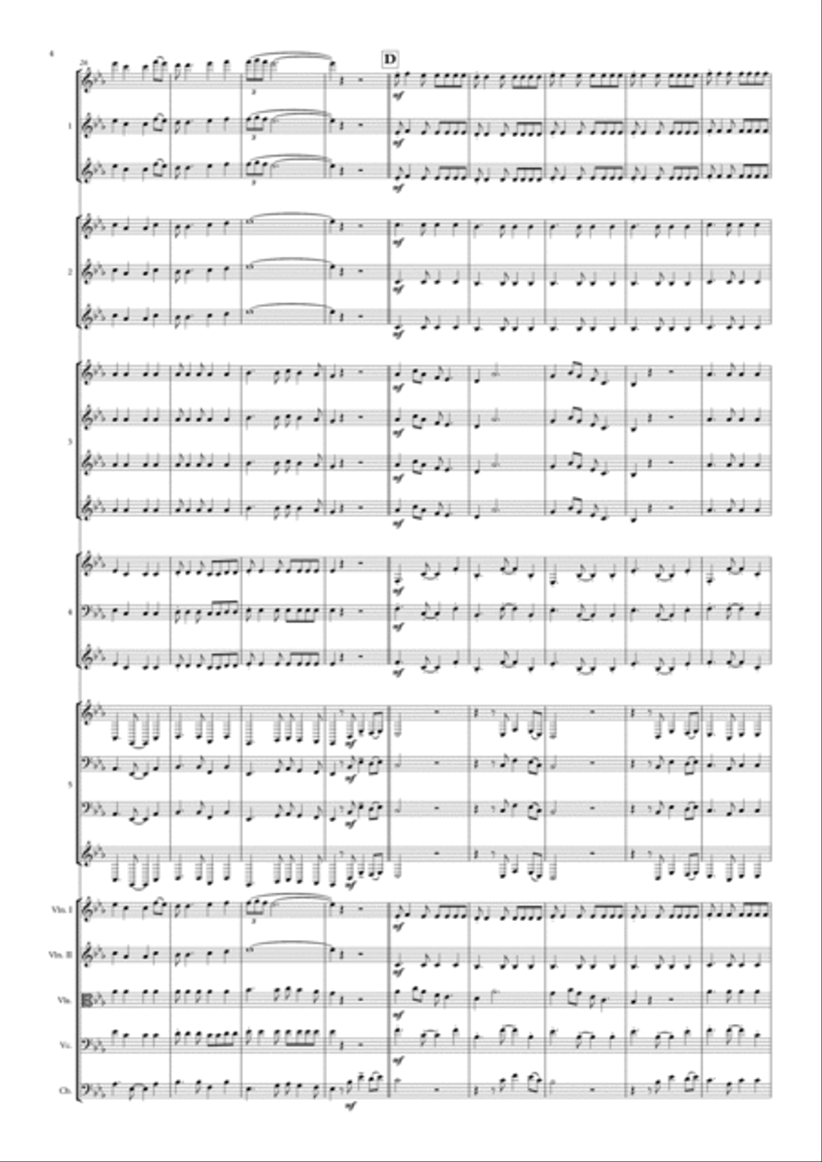 Feliz Navidad Christmas scores gallery preview page 4