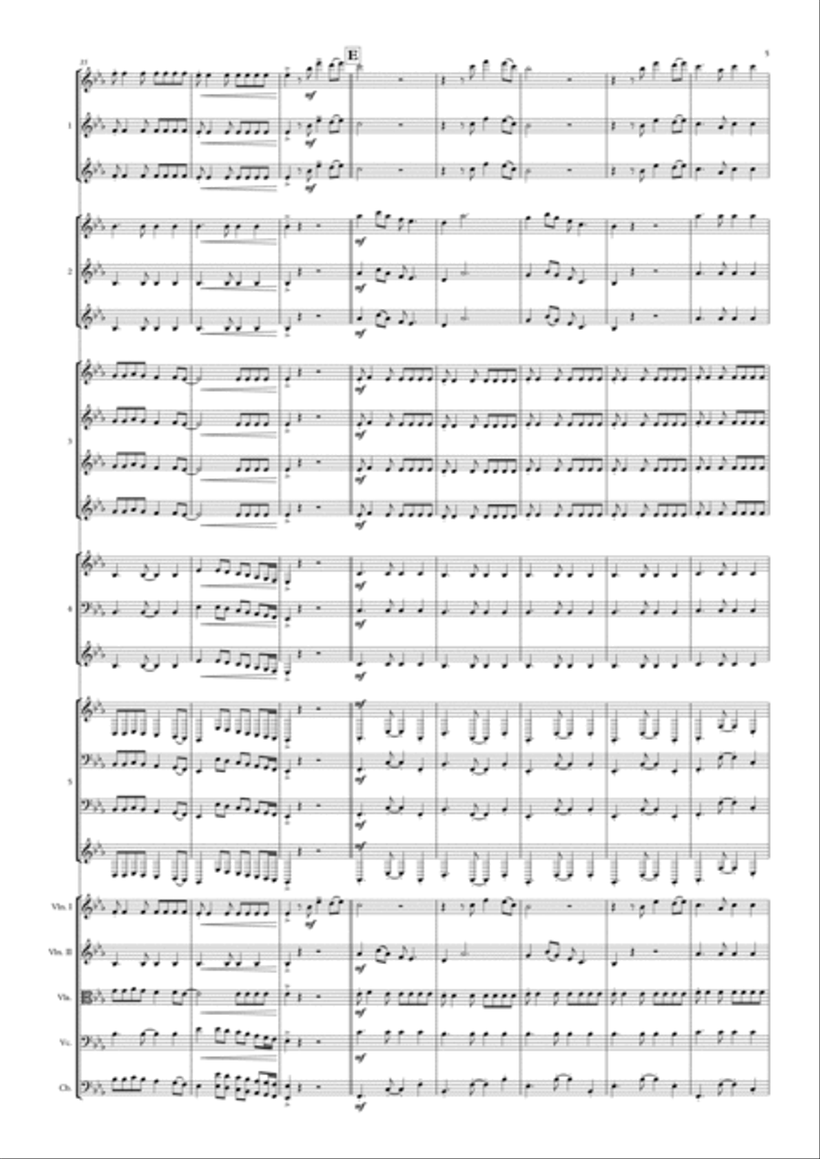 Feliz Navidad Christmas scores gallery preview page 5