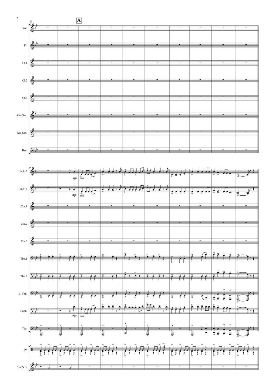 The Wellerman The Wellerman Marching Band scores gallery preview page 2
