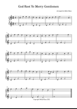 God Rest Ye Merry Gentlemen Small 15 String Harp