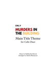 Only Murders In The Building Main Title Theme