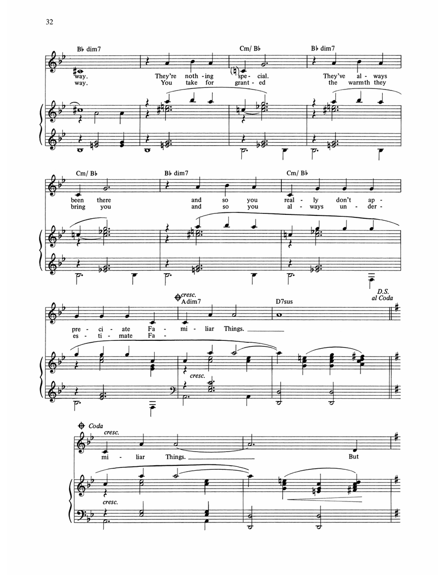 Under The Roller Coaster (from The Rink) Piano, Vocal, Guitar scores gallery preview page 3