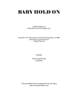 Baby Hold On