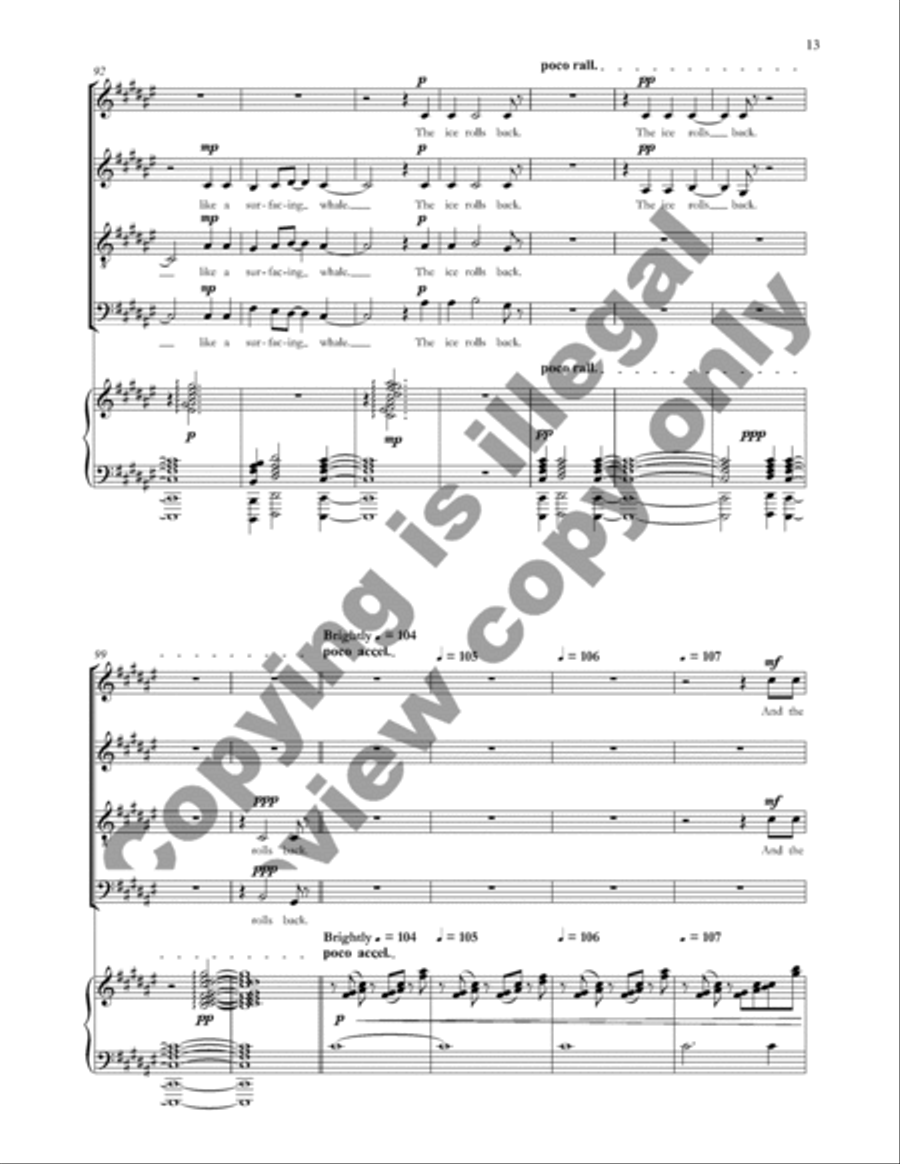 A River out of Eden (Choral Score) 4-Part scores gallery preview page 12