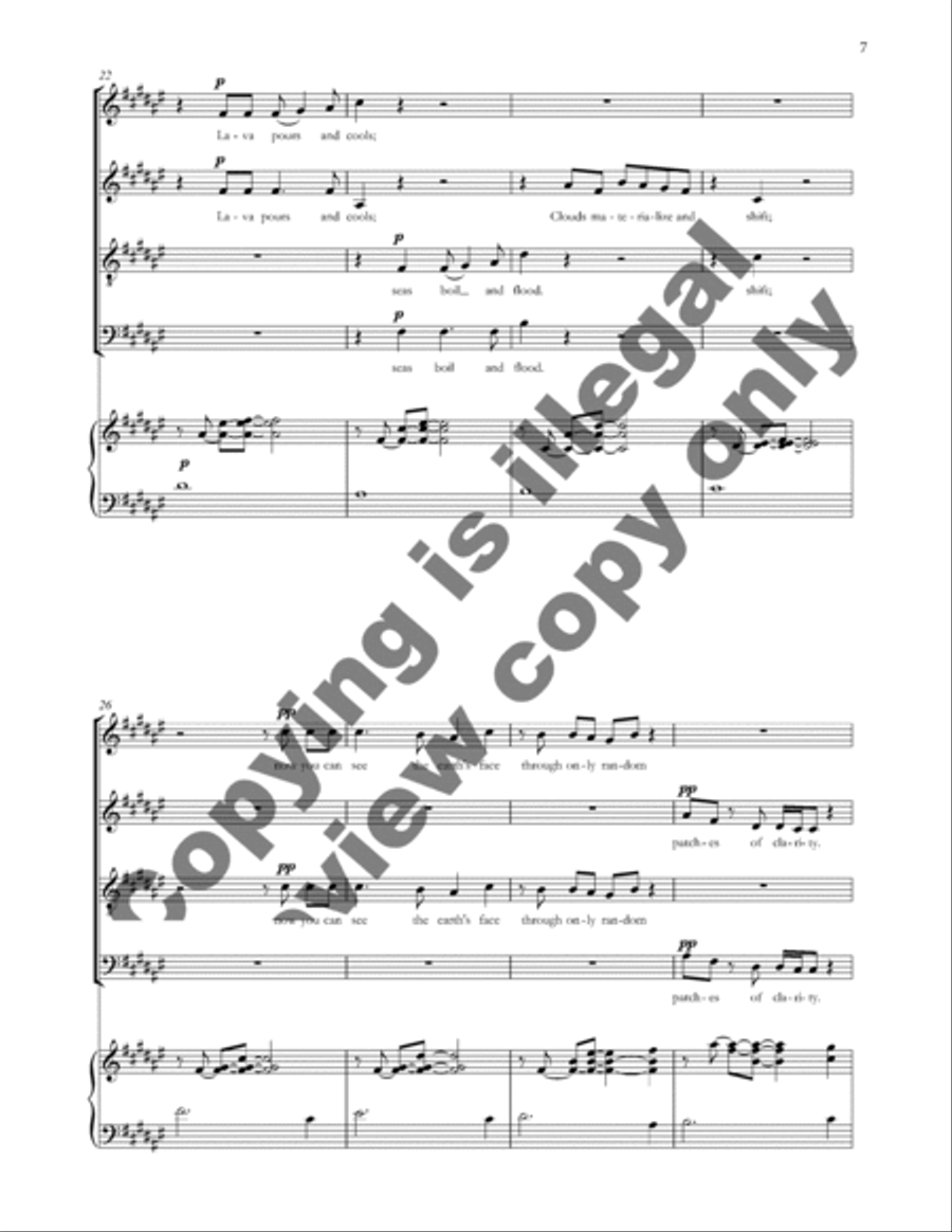 A River out of Eden (Choral Score) 4-Part scores gallery preview page 6